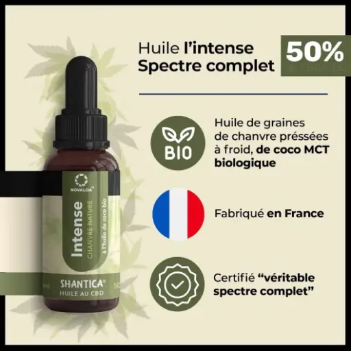 Test Huile L'Intense 5000 mg Novaloa : une petite fiole qui promet beaucoup, mais faut rester lucide