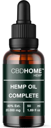 CBHOME Oils - Huile de Graines de Chanvre 40% Max - 50 ml - Base de Coco et Graines de Chanvre Écologique - Pressée à Froid - Sans Additifs ni Solvants - 100% Végétale - Certifié Écologique UE 50 ml (Lot de 1) 40%-c