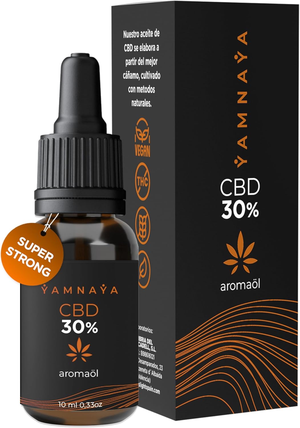 Yamnaya - CBD - Huile de cbd (SUPER STRONG 30%) Premium - huile de chanvre CBD - 10ml - 390 gouttes - Formule améliorée avec de l'huile -cbd - 0% de THC