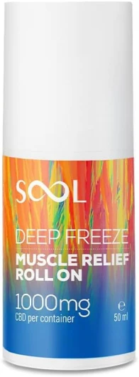 Crème Roll-On Effet Froid Intense CBD 50ml, 1000mg I Pour les Articulations et les Muscles - Application Facile