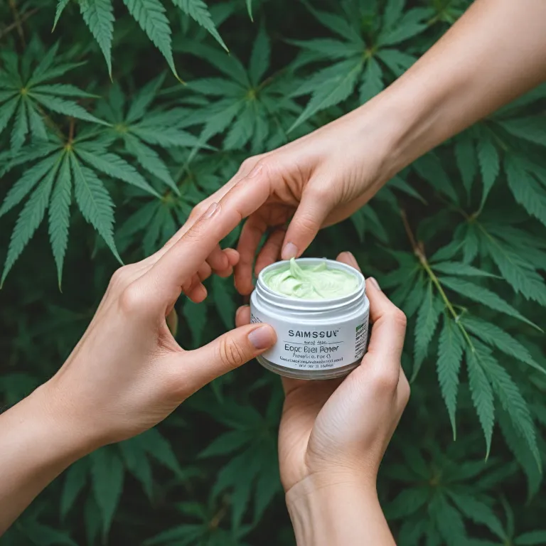 Soulagement de la douleur avec la crème au CBD