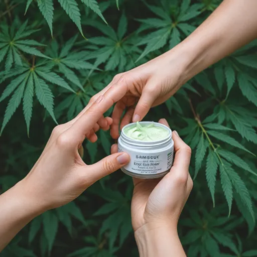 Soulagement de la douleur avec la crème au CBD