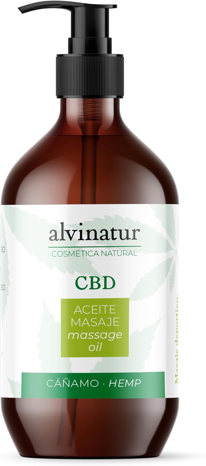 Huile pour massage corporelle au chanvre - BIO certificat - 250ml - Anti-inflammatoire, Muscle, articulation active - Jambes et pieds, épaules, coudes fatigués - Action rapide