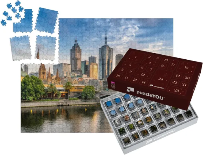 PuzzleYOU : Calendrier de l'Avent - « Melbourne CBD » Calendrier de l'Avent Puzzle