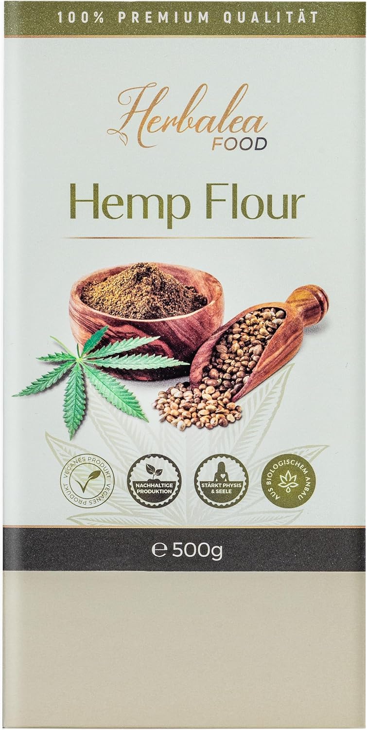 Herbalea I Farine de chanvre bio I 500 g I Bio végétalien