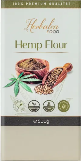 Herbalea I Farine de chanvre bio I 500 g I Bio végétalien
