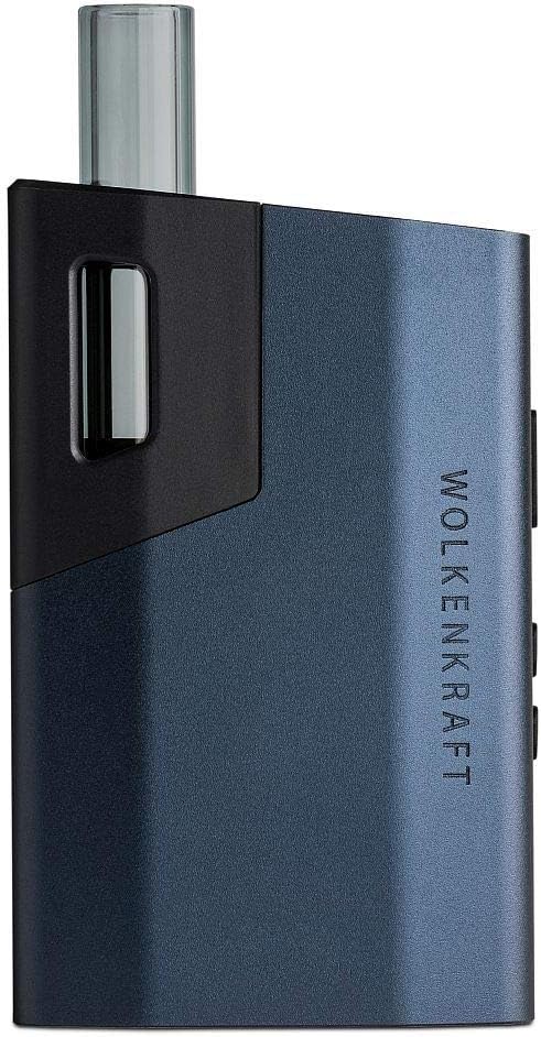 Vaporisateur WOLKENKRAFT ÄRiS évaporateur premium - Technologie de convection ECA - Nettoyage facile - Embouchure en verre extensible *Bleu nuit*