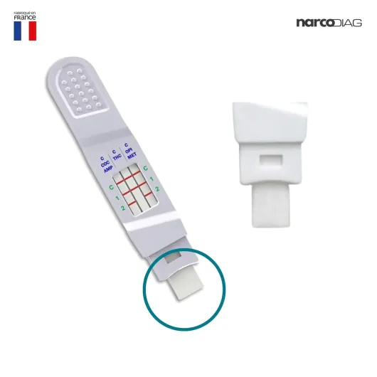 Test Antidrogue(MULTI) Salivation rapide - Dépistage des substances Rapide - Fabrication Française - Pour entreprise et particulier - Norme ISO13485