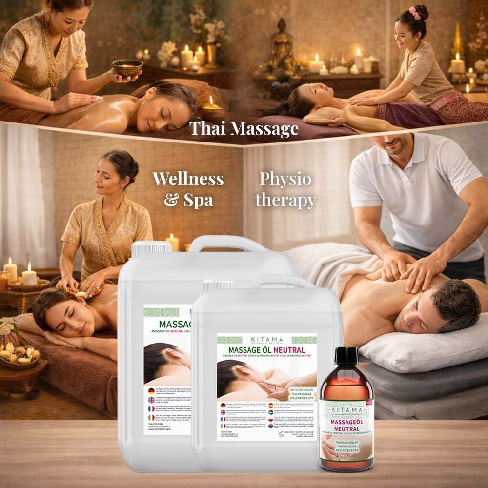 Kitama Huile pour massage sans parfum neutre 10L (Litres)